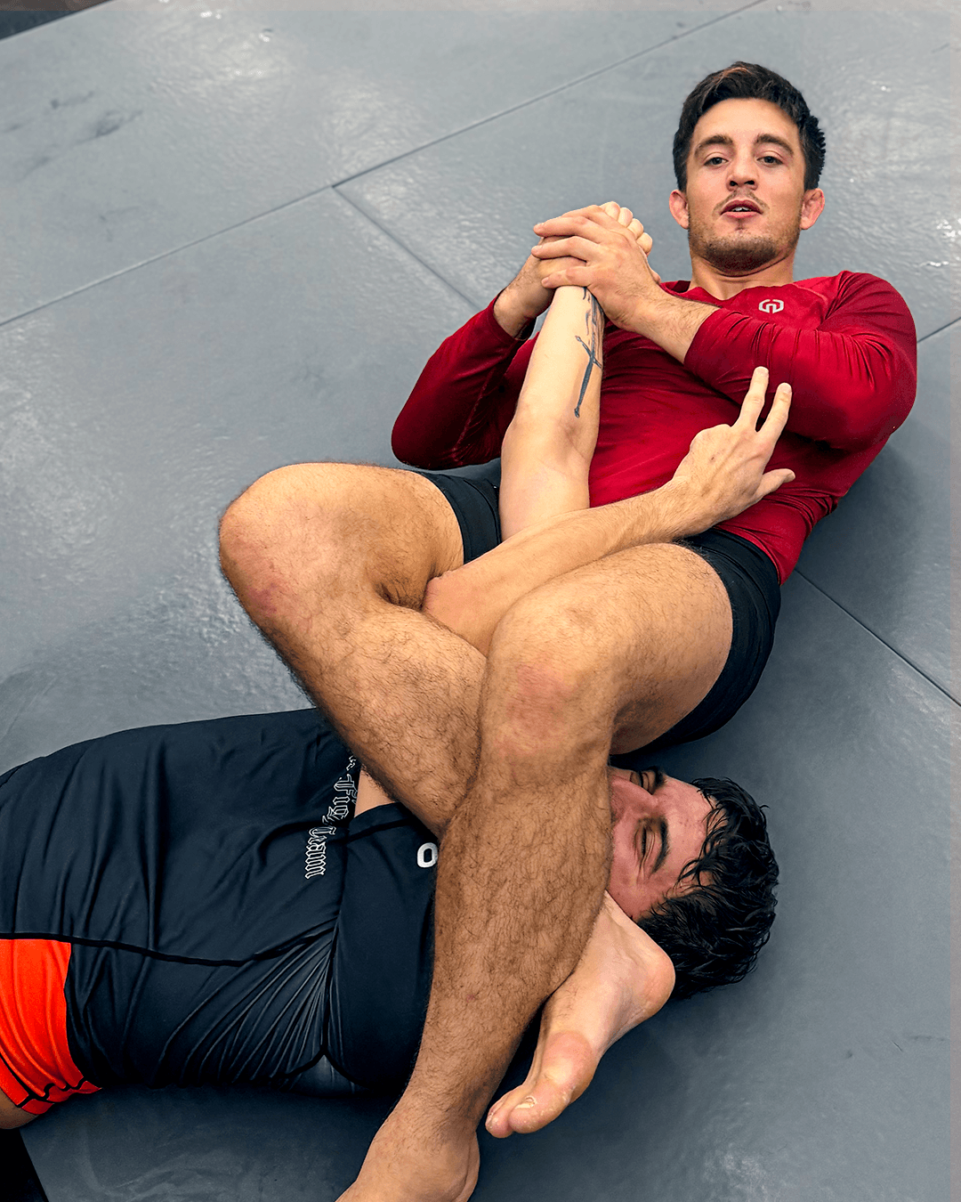 Assistant instructor Jake Smith sparring.