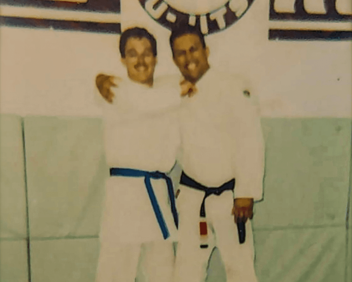 Historic photo of Dave Roy with Renzo Gracie.