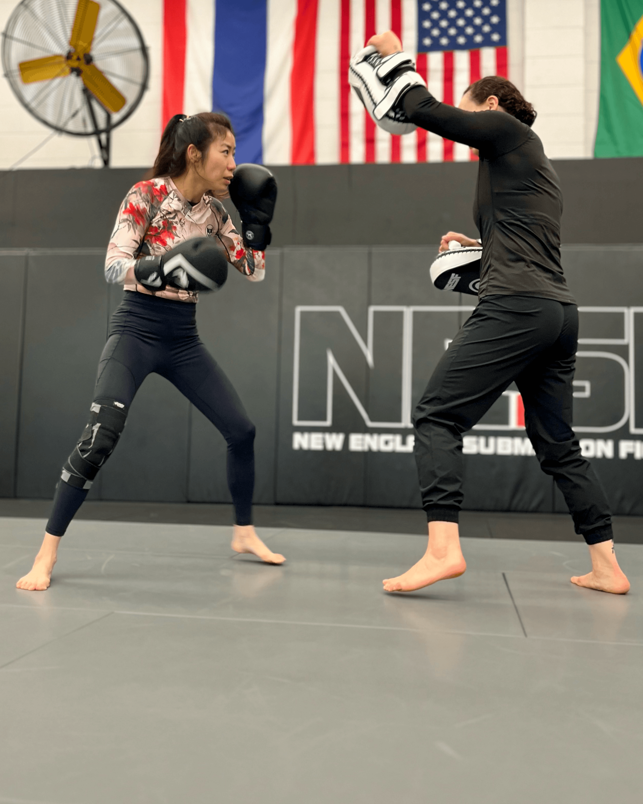 Women using Thai pads.